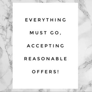 END OF YEAR SALE. MAKE ME AN OFFER!!